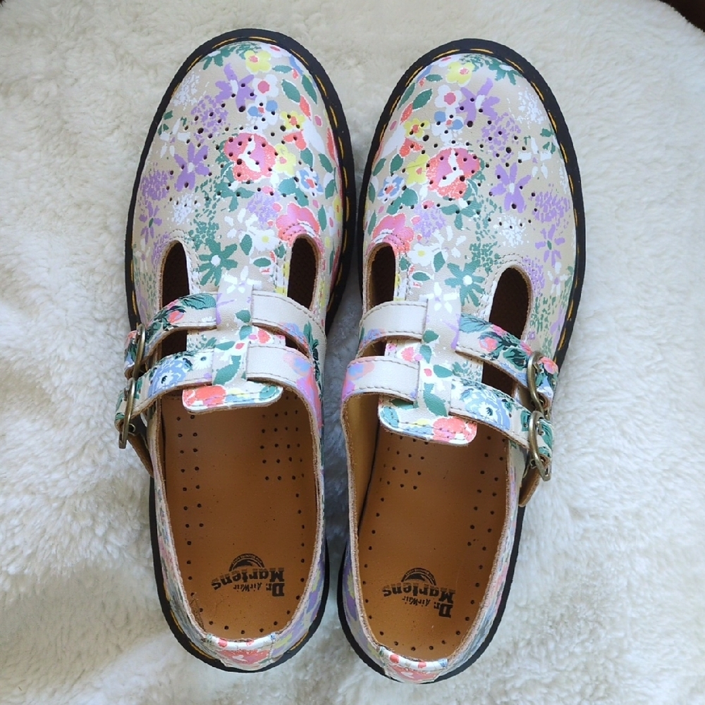 Dr. Martens Floral Mary Jane Shoes